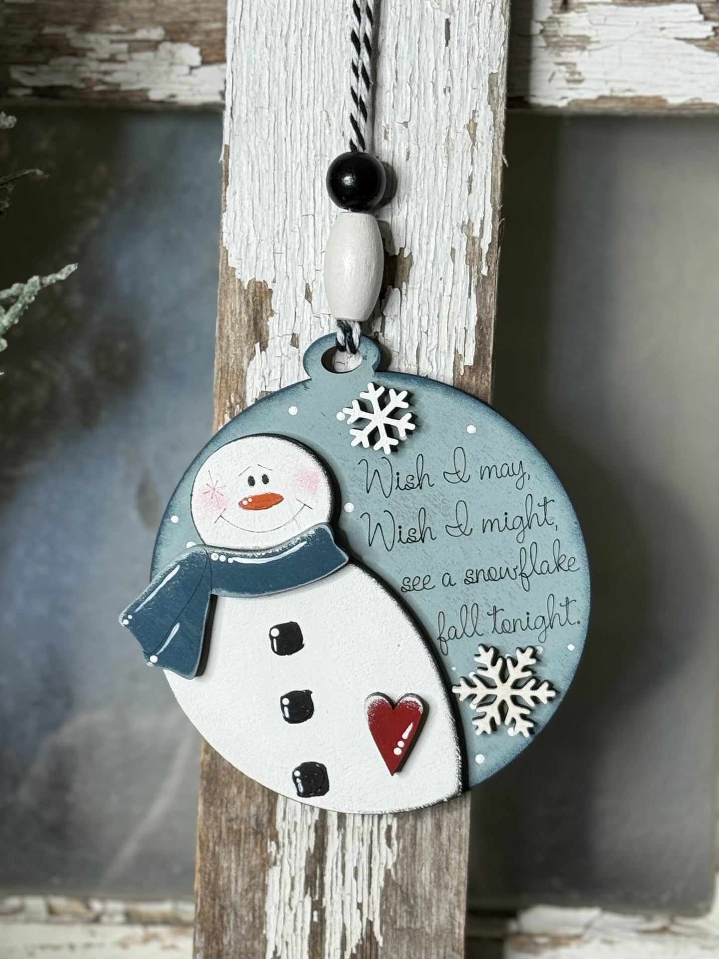 CHRISTMAS ORNAMENT- ASST SNOWMAN ORNAMENT