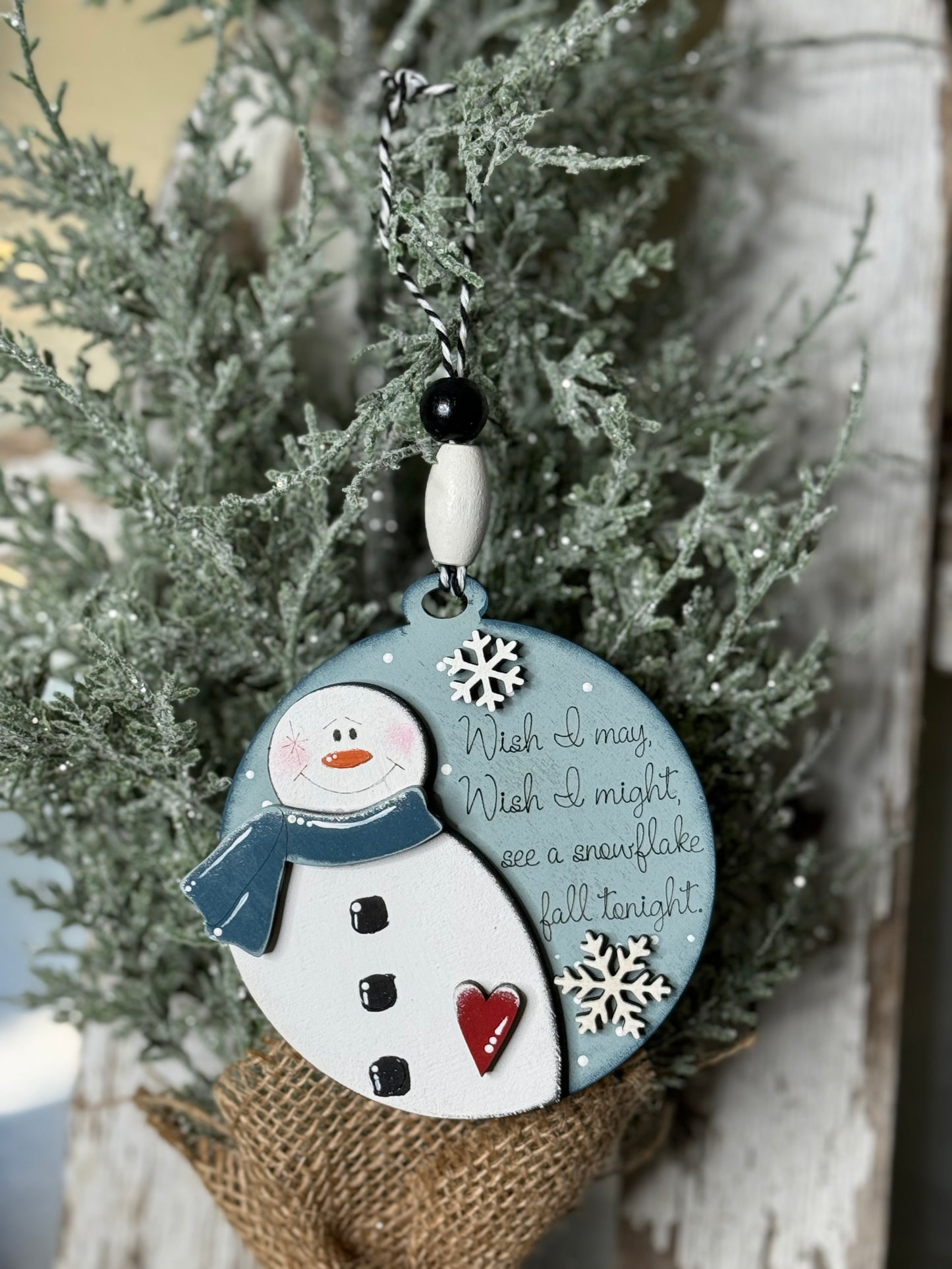 CHRISTMAS ORNAMENT- ASST SNOWMAN ORNAMENT