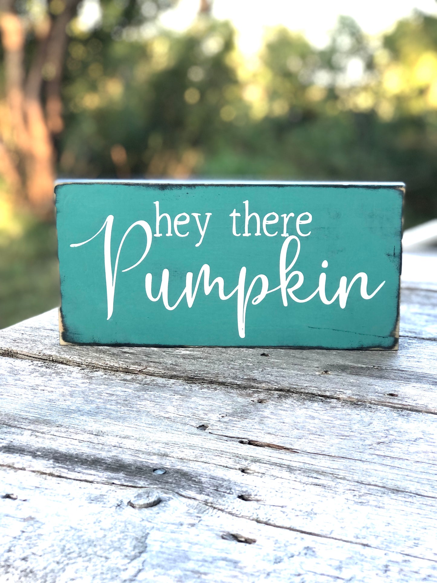 HEY THERE PUMPKIN - WOOD SIGN