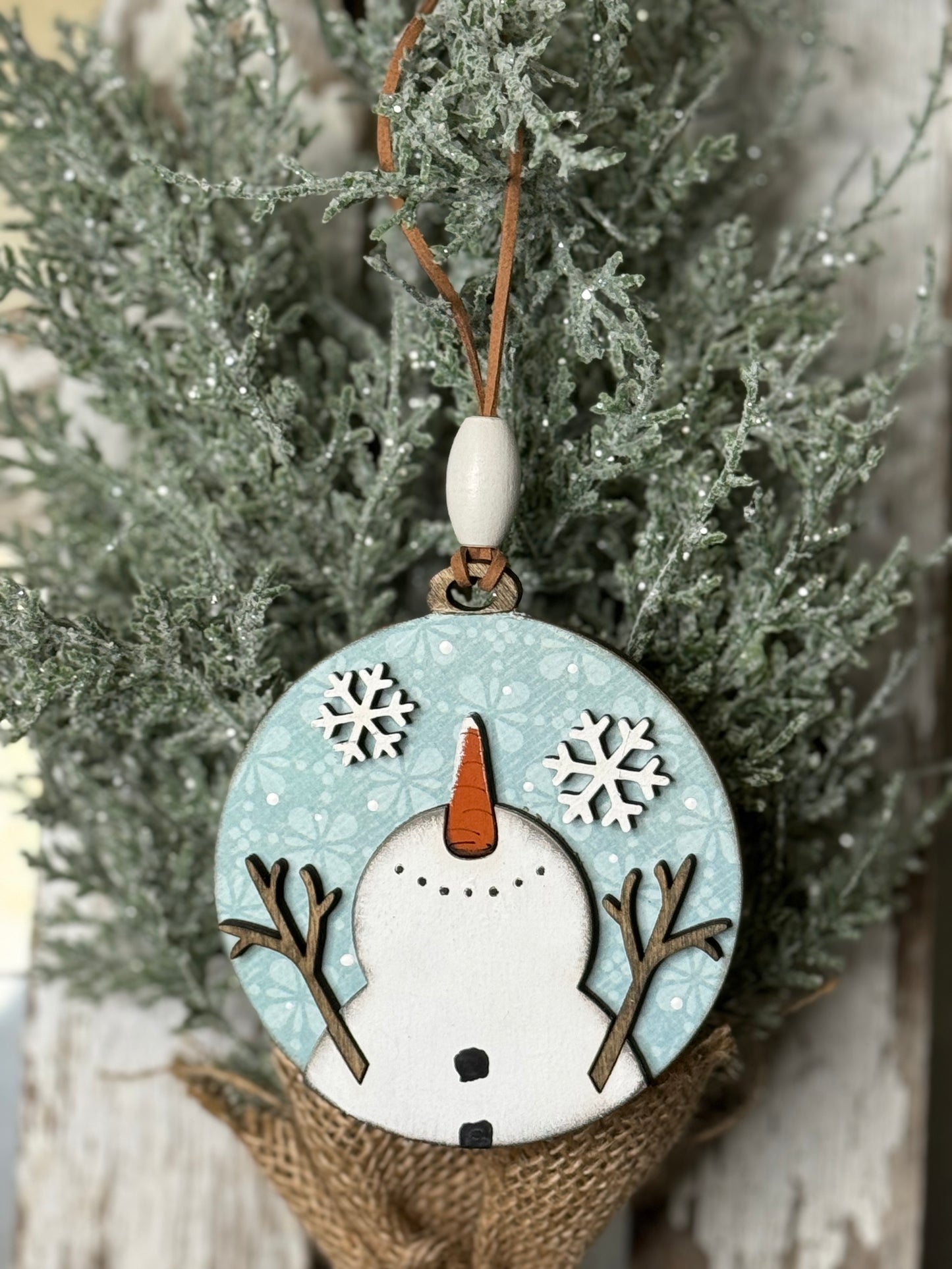 CHRISTMAS ORNAMENT- ASST SNOWMAN ORNAMENT