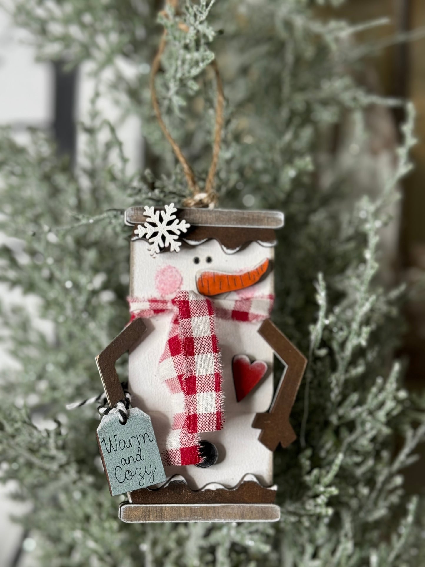 CHRISTMAS ORNAMENT- S’MORE SNOWMAN ORNAMENT