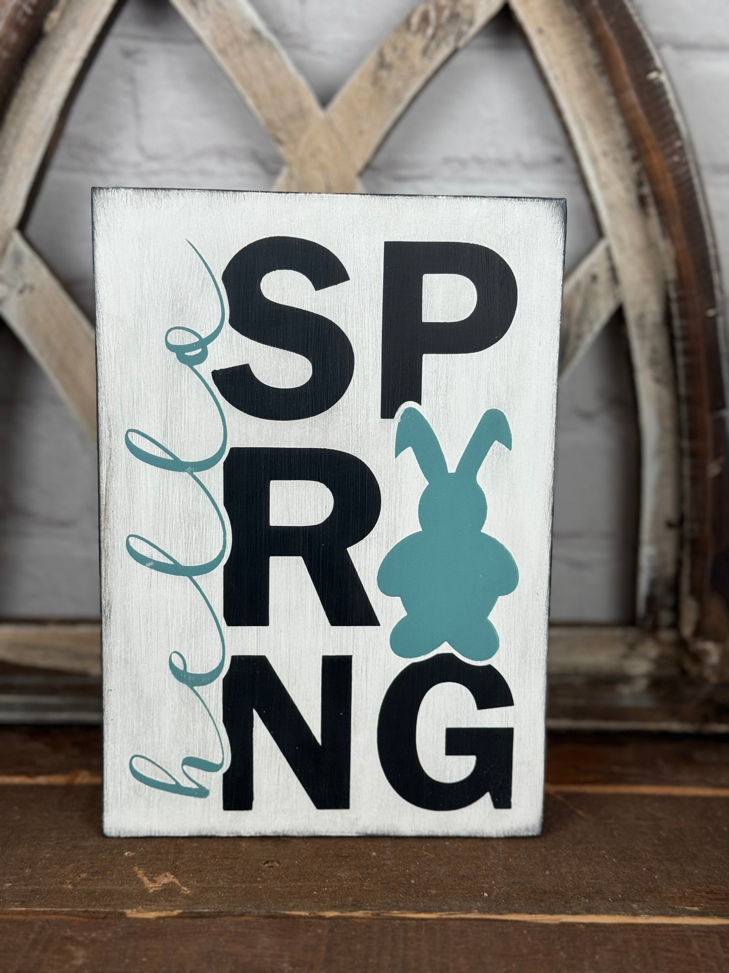 CRAZY PLANT LADY- HELLO SPRING -WOOD SIGN