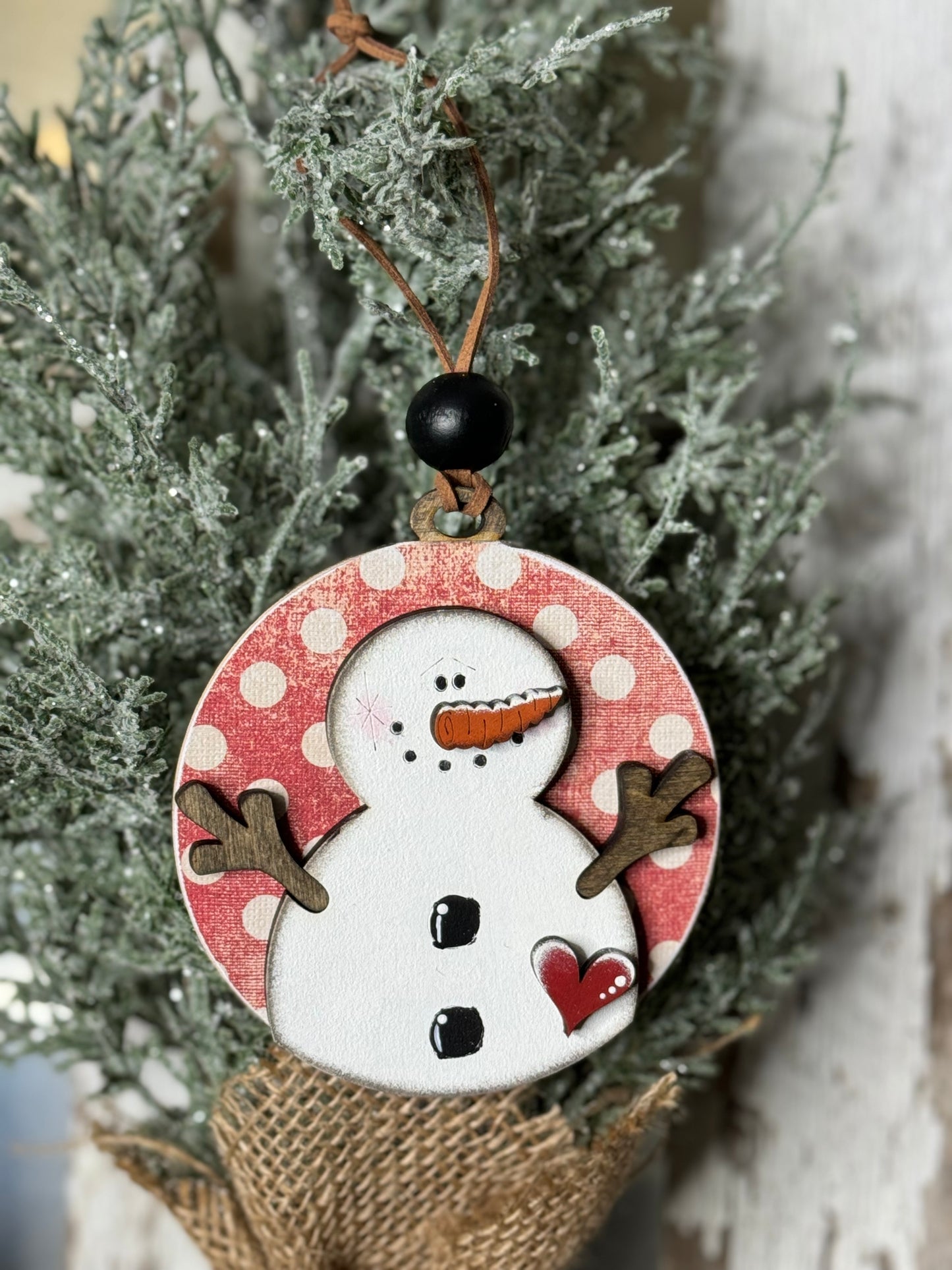 CHRISTMAS ORNAMENT- ASST SNOWMAN ORNAMENT