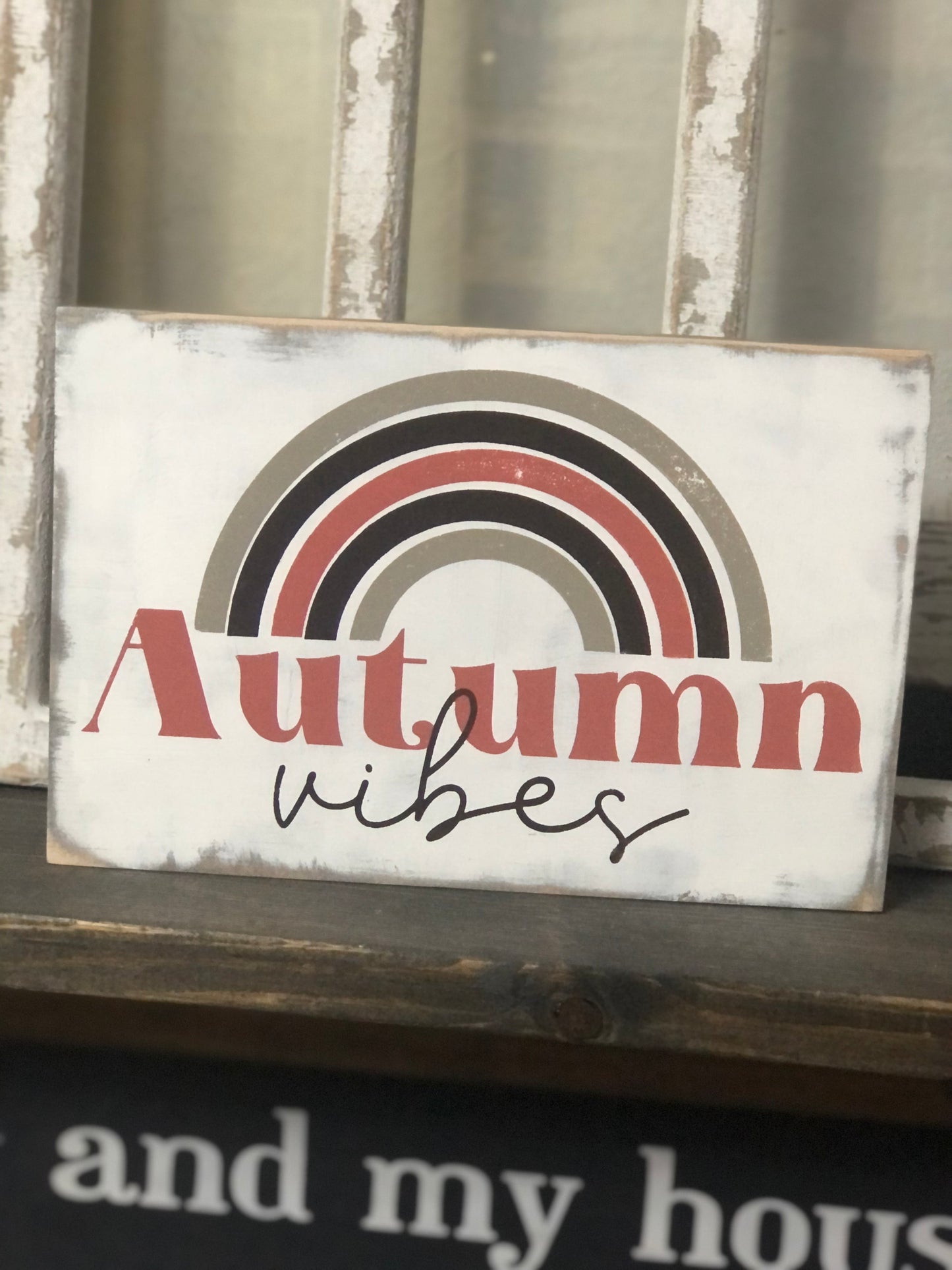 AUTUMN VIBES- WOOD SIGN