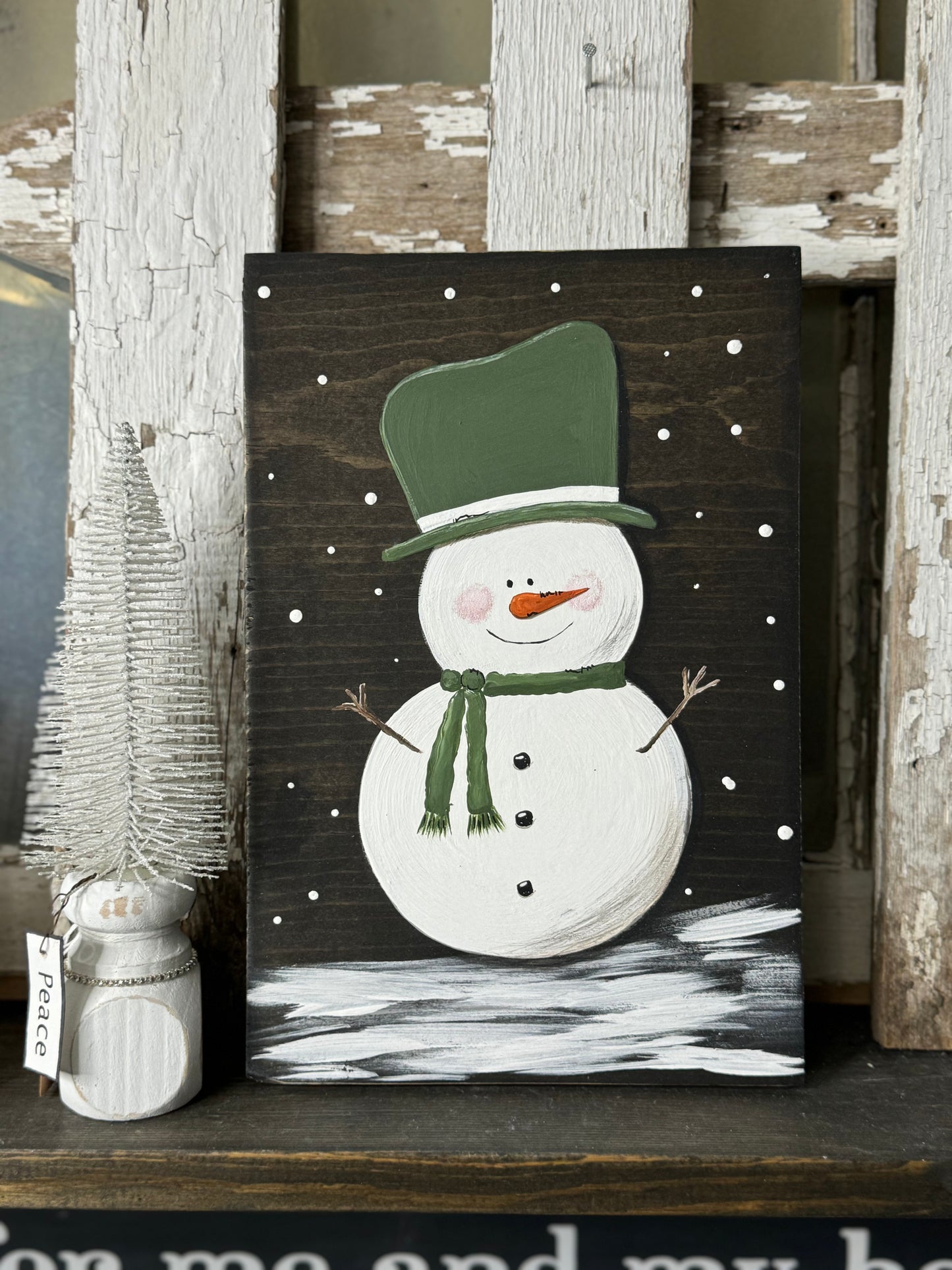 HAND PAINTED SNOWMAN