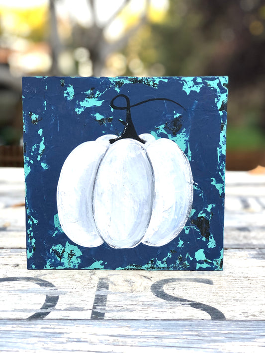 HANDPAINTED PUMPKIN - WOOD SIGN-LIMITED EDITION