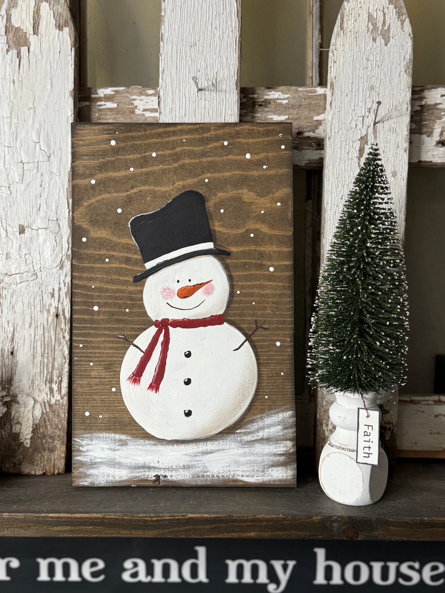 HAND PAINTED SNOWMAN