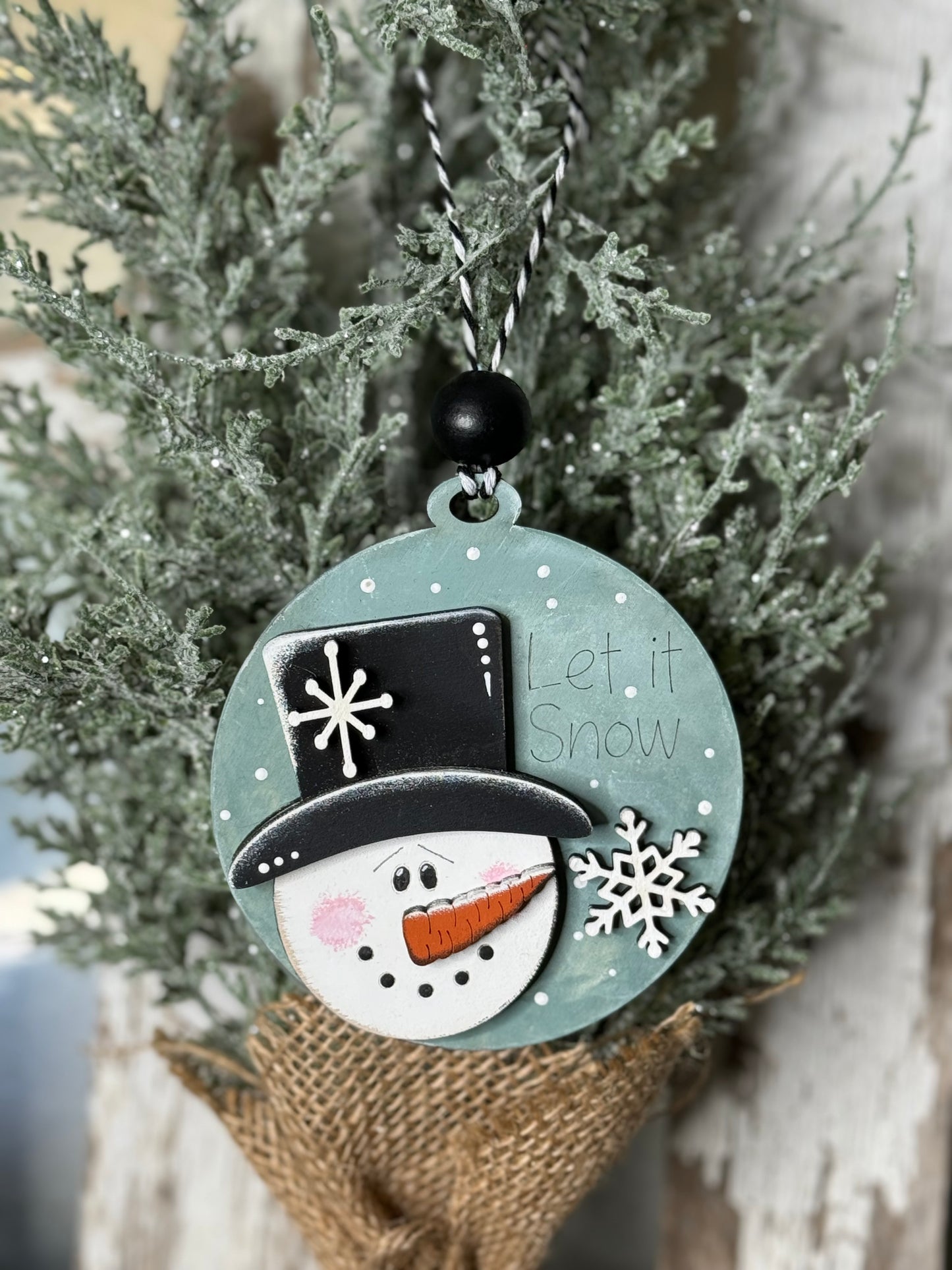 CHRISTMAS ORNAMENT- ASST SNOWMAN ORNAMENT