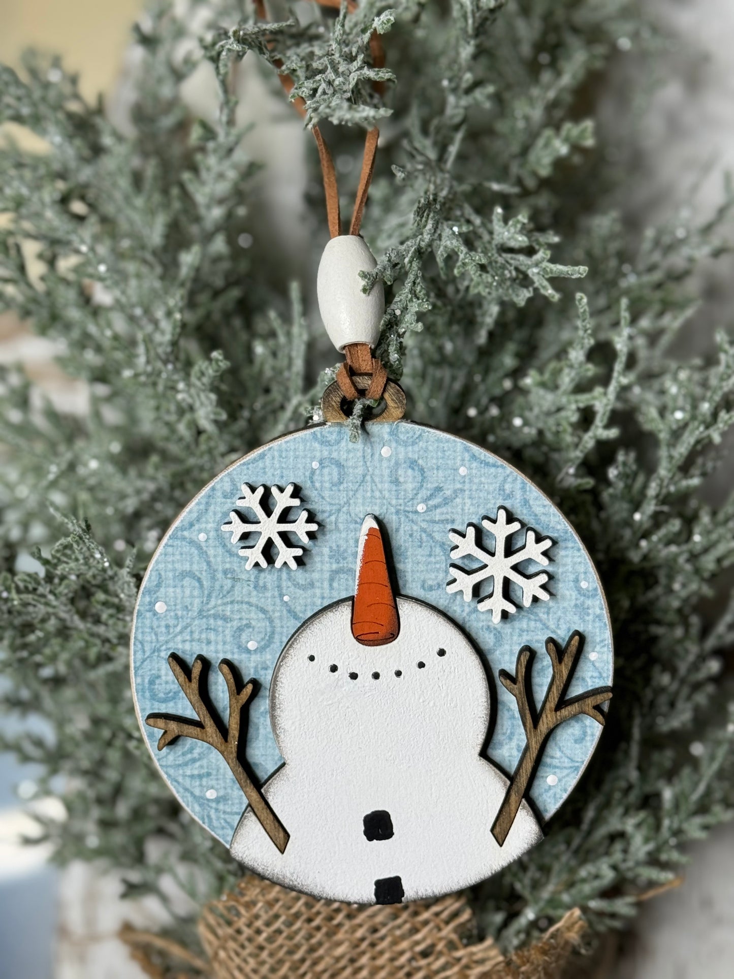 CHRISTMAS ORNAMENT- ASST SNOWMAN ORNAMENT