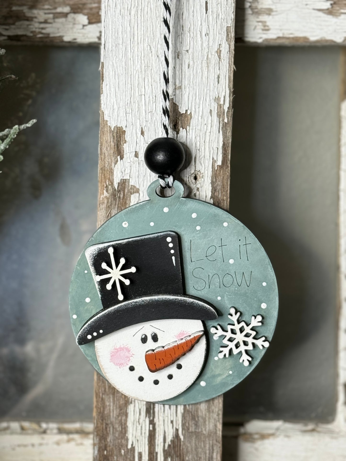 CHRISTMAS ORNAMENT- ASST SNOWMAN ORNAMENT