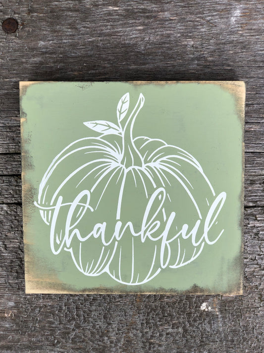 THANKFUL - WOOD SIGN